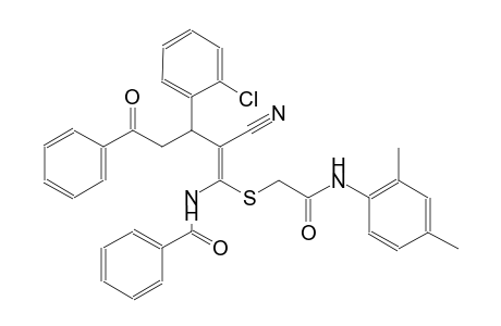 benzamide, N-[(1Z)-3-(2-chlorophenyl)-2-cyano-1-[[2-[(2,4-dimethylphenyl)amino]-2-oxoethyl]thio]-5-oxo-5-phenyl-1-pentenyl]-