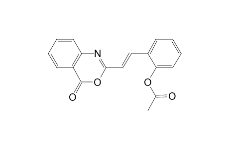 2-[(E)-2-(4-Oxo-4H-3,1-benzoxazin-2-yl)ethenyl]phenyl acetate