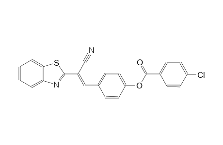4-[(E)-2-(1,3-benzothiazol-2-yl)-2-cyanoethenyl]phenyl 4-chlorobenzoate