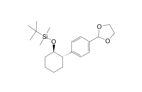 ((trans-2-(4-(1,3-dioxolan-2-yl)phenyl)cyclohexyl)oxy)(tert-butyl)dimethylsilane