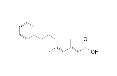 (2E,4Z)-3,5-dimethyl-8-phenylocta-2,4-dienoic acid