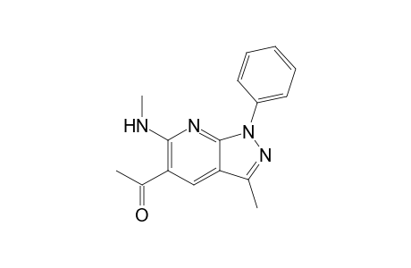 5-Acetyl-3-methyl-6-(mehylamino)-1-phenyl-1H-pyrazolo[3,4-b]pyridine