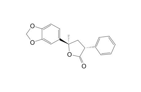 (3R,5R)-5-(1,3-benzodioxol-5-yl)-5-methyl-3-phenyl-2-oxolanone