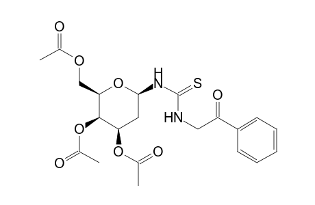 N-Phenacyl-N'-(3,4,6-tri-O-acetyl-2-deoxy-.alpha.-D-lyxohexopyranosyl)thiorea