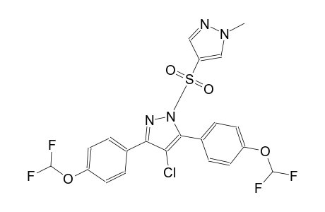 4-chloro-3,5-bis[4-(difluoromethoxy)phenyl]-1-[(1-methyl-1H-pyrazol-4-yl)sulfonyl]-1H-pyrazole