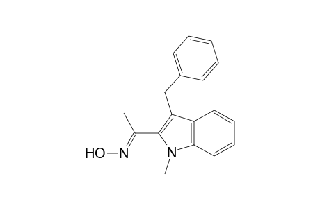 Ethanone, 1-[1-methyl-3-(phenylmethyl)-1H-indol-2-yl]-, oxime