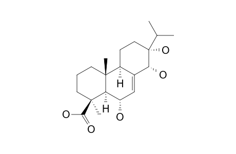 AQUILARABIETIC_ACID_D;6-ALPHA,13-ALPHA,14-ALPHA-TRIHYDROXYABITE-7-EN-18-OIC_ACID