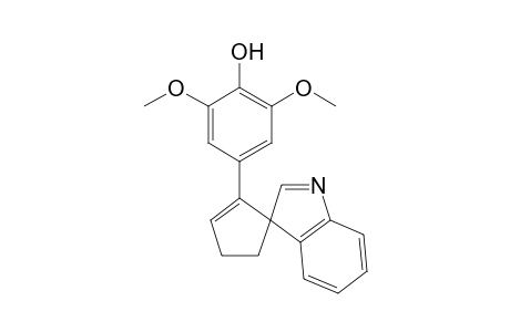 (+-)2,3-Didehydro-2-(3,5-Dimethyl-4-hydroxypheny)spiro[cyclopentane-1,3'-[3H]indole]