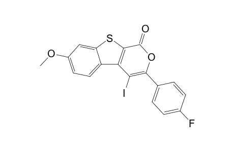 4-Iodo-3-(4-fluorophenyl)-7-methoxybenzothieno[2,3-c]pyran-1-one