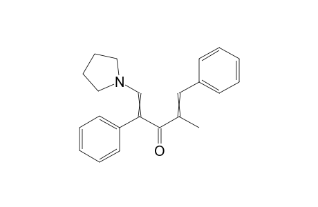 2-Methyl-1,4-diphenyl-5-pyrrolidino-1,4-pentadien-3-one