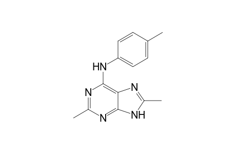 6-(4-Methylphenyl)amino-2,8-dimethyl-9H-purine