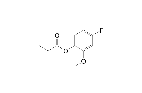 Isobutyric acid, 2-methoxy-4-fluorophenyl ester