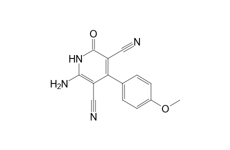 6-Amino-4-(4-methoxyphenyl)-2-oxo-1,2-dihydropyridine-3,5-dicarbonitrile
