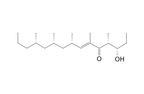 (E,3S,4R,8S,10S,12S)-3-hydroxy-4,6,8,10,12-pentamethyl-6-pentadecen-5-one