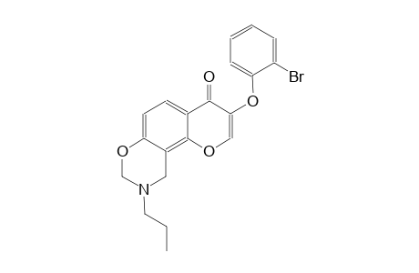4H,8H-pyrano[2,3-f][1,3]benzoxazin-4-one, 3-(2-bromophenoxy)-9,10-dihydro-9-propyl-