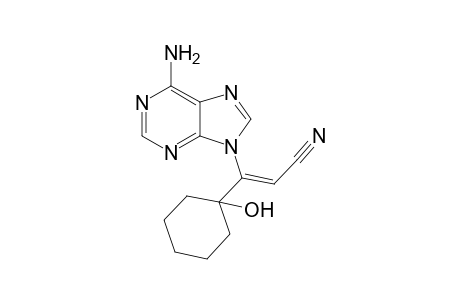 (Z)-3-(6-Amino-9H-purin-9-yl)-3-(1-hydroxycyclohexyl)-2-propenenitrile