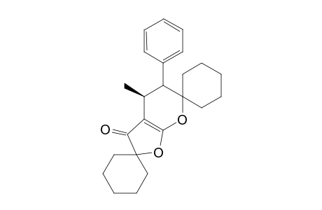 Dispiro[cyclohexane-1,2'-(4'-methyl-5'-phenyltetrahydrofuro[2,3-b]pyran-3'-one)-6',1"-cyclohexane]
