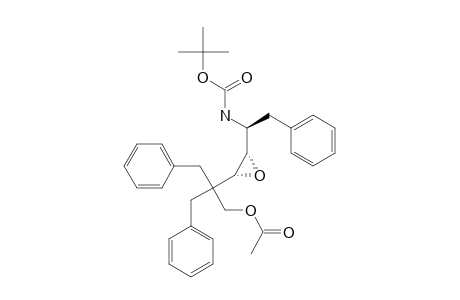 (3R,4R,5S)-2,2-DIBENZYL-5-((TERT.-BUTOXYCARBONYL)-AMINO)-3,4-EPOXY-6-PHENYLHEXYL-ACETATE