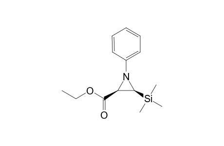 (2R,3S)-1-phenyl-3-trimethylsilyl-2-aziridinecarboxylic acid ethyl ester