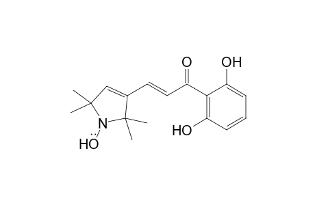 3-[2-(2,6-bis(hydroxy)benzoyl)ethenyl]-2,5-dihydro-2,2,5,5-tetramethyl-1H-pyrrol-1-yloxyl radical