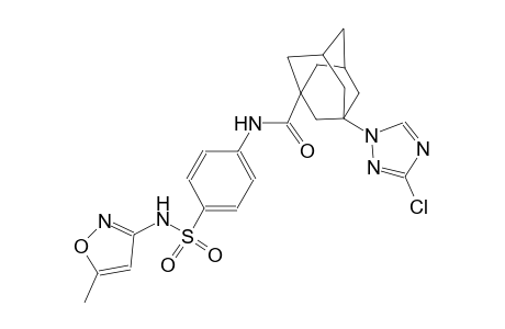 3-(3-chloro-1H-1,2,4-triazol-1-yl)-N-(4-{[(5-methyl-3-isoxazolyl)amino]sulfonyl}phenyl)-1-adamantanecarboxamide