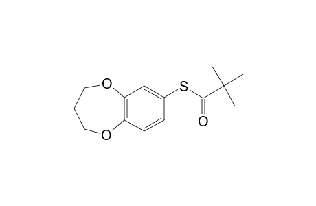 3,4-Dihydro-2H-1,5-benzodioxepine-7-thiol, S-trimethylacetyl-