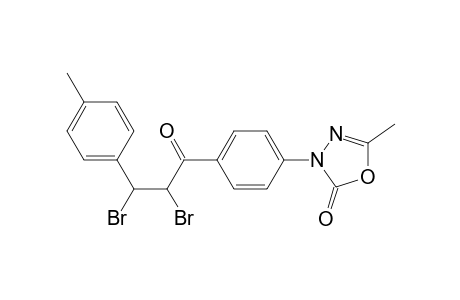 5-Methyl-3-[p-(2',3'-dibromo-3'-p-tolylpropion-1'-yl)phenyl]-2,3-dihydro-2-oxo-1,3,4-oxadiazole