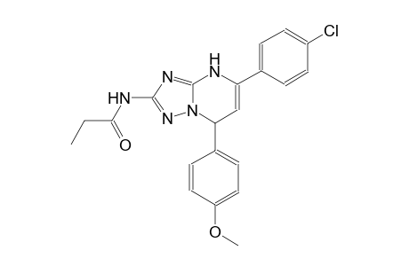 N-[5-(4-chlorophenyl)-7-(4-methoxyphenyl)-4,7-dihydro[1,2,4]triazolo[1,5-a]pyrimidin-2-yl]propanamide