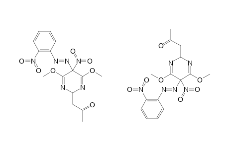 2-ACETONYL-5-NITRO-5-(2-NITROPHENYLAZO)-4,6-2,5-DIHYDROPYRIMIDINE