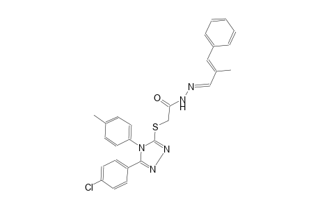 acetic acid, [[5-(4-chlorophenyl)-4-(4-methylphenyl)-4H-1,2,4-triazol-3-yl]thio]-, 2-[(E,2E)-2-methyl-3-phenyl-2-propenylidene]hydrazide