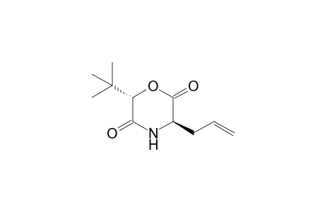 (3R,6S)-6-tert-Butyl-3-(2-propenyl)morpholine-2,5-dione