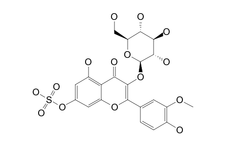 TAMARIXETIN-3-O-BETA-D-GLUCOPYRANOSYL-7-SUPHATE
