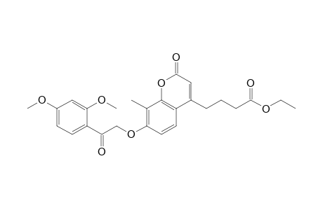 4-[3'-(Ethoxycarbonyl)propyl]-7-[(2",4"-dimethoxybenzoyl)methoxy]-8-methylcoumarin