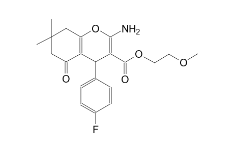 4H-1-benzopyran-3-carboxylic acid, 2-amino-4-(4-fluorophenyl)-5,6,7,8-tetrahydro-7,7-dimethyl-5-oxo-, 2-methoxyethyl ester