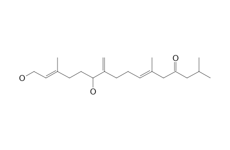 (6E,14E)-11,16-dihydroxy-2,6,14-trimethyl-10-methylidenehexadeca-6,14-dien-4-one
