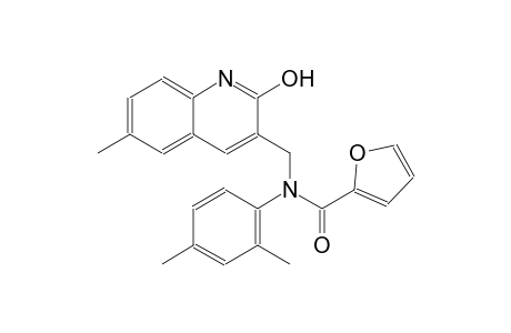 N-(2,4-dimethylphenyl)-N-[(2-hydroxy-6-methyl-3-quinolinyl)methyl]-2-furamide