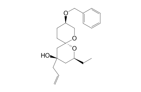 (2S,4R,6S,9R)-4-Allyl-9-benzyloxy-2-ethyl-1,7-dioxaspiro[5.5]undecan-4-ol