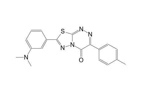 4H-[1,3,4]thiadiazolo[2,3-c][1,2,4]triazin-4-one, 7-[3-(dimethylamino)phenyl]-3-(4-methylphenyl)-