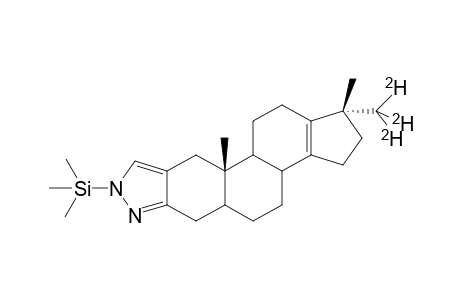 17-Desoxy-17-trideuteromethyl-18-nor-13,14-dehydro-stanozolol,N-TMS