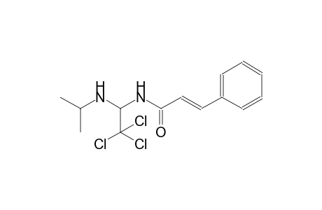 (2E)-3-phenyl-N-[2,2,2-trichloro-1-(isopropylamino)ethyl]-2-propenamide