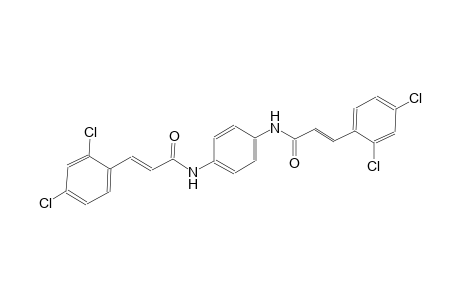 (2E)-3-(2,4-dichlorophenyl)-N-(4-{[(2E)-3-(2,4-dichlorophenyl)-2-propenoyl]amino}phenyl)-2-propenamide