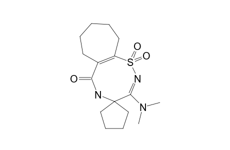 3-(DIMETHYLAMINO)-4,7,8,9,10,11-HEXAHYDROSPIRO-[CYCLOHEPTA-[G]-1,2,5-THIADIAZOCIN-4,1'-CYCLOPENTAN]-6-(5H)-ON-1,1-DIOXIDE