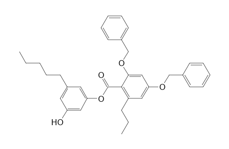 3'-hydroxy-5'-pentylphenyl 2,4-dibenzyloxy-6-propylbenzoate