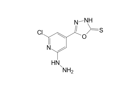 5-(2-Chloro-6-hydrazino-pyridin-4-yl)-3H-[1,3,4]oxadiazole-2-thione
