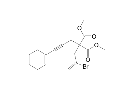 DIMETHYL-2-(2'-BROMOALLYL)-2-[3''-(1'''-CYCLOHEXENYL)-2''-PROPYNYL]-MALONATE