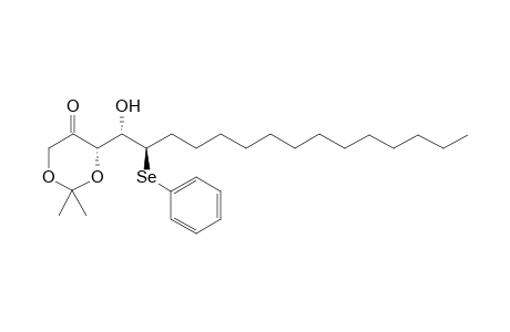 (S)-4-((1S,2R)-1-Hydroxy-2-phenylselanyl-pentadecyl)-2,2-dimethyl-[1,3]dioxan-5-one