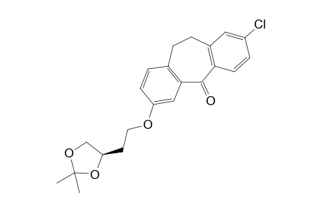 2-Chloro-7-[2-((R)-2,2-dimethyl-[1,3]dioxolan-4-yl)-ethoxy]-10,11-dihydrodibenzo[a,d]cyclohepten-5-one