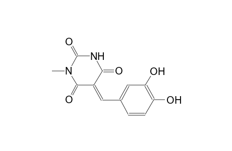 2,4,6(1H,3H,5H)-pyrimidinetrione, 5-[(3,4-dihydroxyphenyl)methylene]-1-methyl-, (5E)-