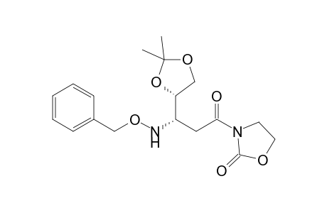 3-[(3S)-3-(benzoxyamino)-3-[(4S)-2,2-dimethyl-1,3-dioxolan-4-yl]propanoyl]oxazolidin-2-one