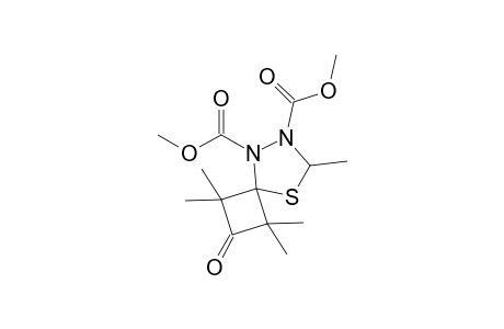 Dimethyl 2,2,4,4,5'-pentamethyl-1-oxospiro[cyclobutane-3,2'-thoiazolidine]-3',4'-dicarboxylate